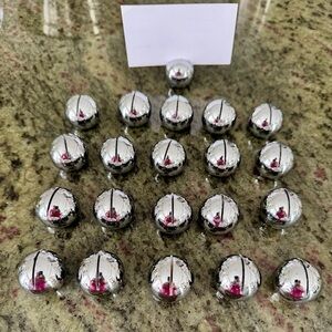 Table Place Card Holder - 21 metal pieces